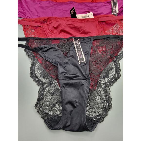 5 Pairs Victorias Secret Brazilian Cheeky Panty Sexy Lace NWT Size L NEW! - Picture 2 of 10